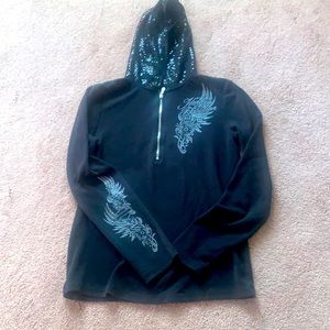 Harley Davidson 1/2 Zip top XL